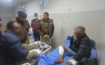 देहरादून में एनकाउंटर, कारोबारी के हत्यारे बदमाश पैर में गोली लगने के बाद दबोचे गए