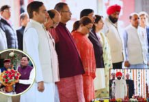 धामी सरकार में 5 नए चेहरे शामिल, विधायकों ने ली मंत्री पद की शपथ