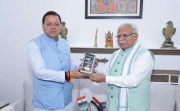 केंद्रीय मंत्री से मिले सीएम धामी, राज्य के अहम मुद्दों पर हुई चर्चा