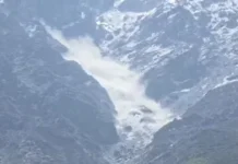 कंचन गंगा के ऊपर टूटा ग्लेशियर,बदरीनाथ क्षेत्र में हलचल तेज
